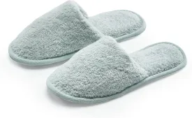 Womens Cotton Bath Slippers, Terry Cloth Spa Slippers for Women