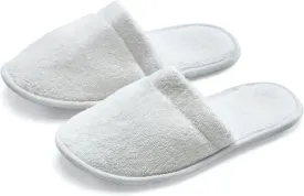 Womens Cotton Bath Slippers, Terry Cloth Spa Slippers for Women