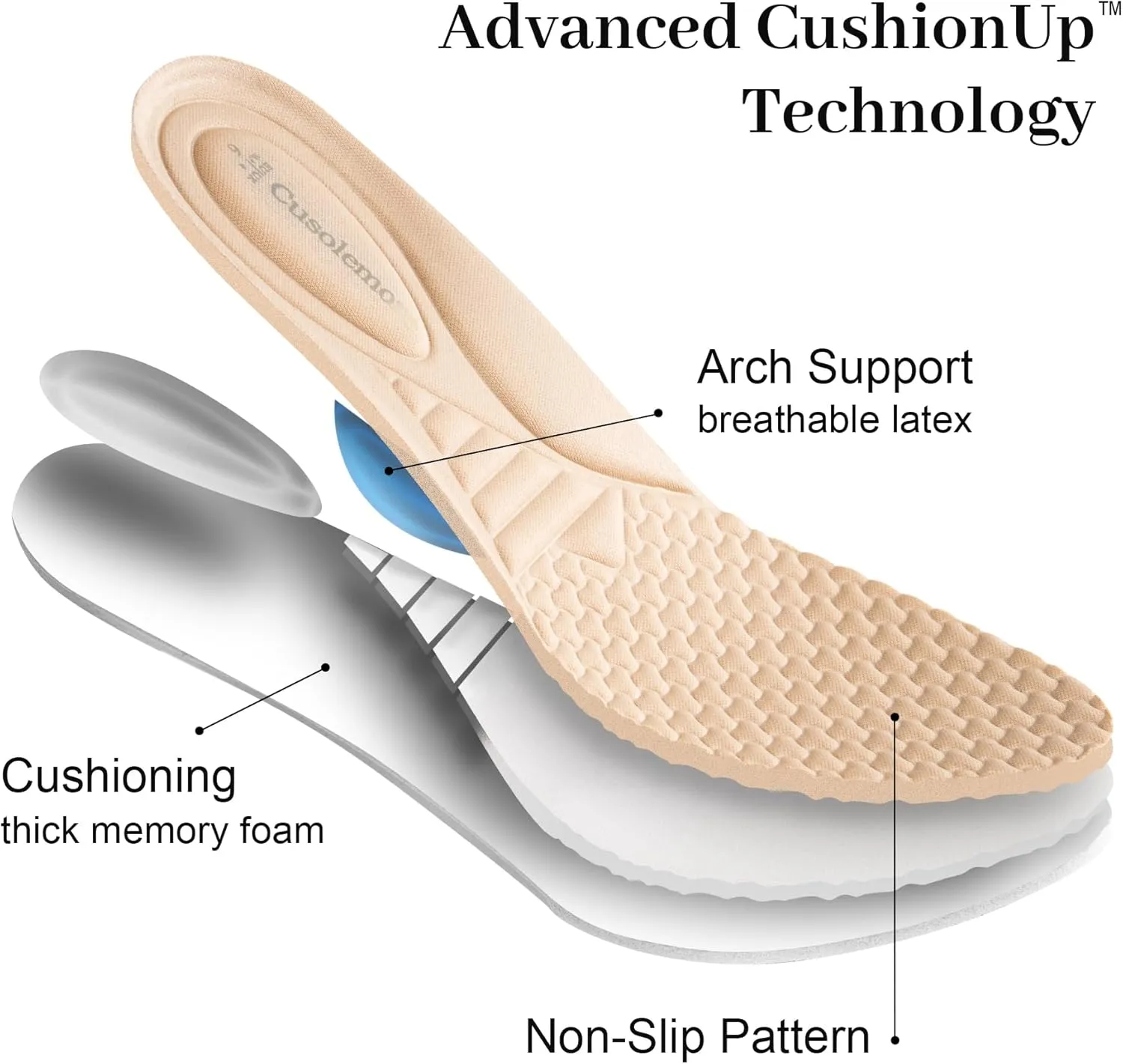 Women's Pumps with Arch Support, Chunky Closed Round Toe Block Heels for Women, Comfortable Low Heel Work Dress Shoes