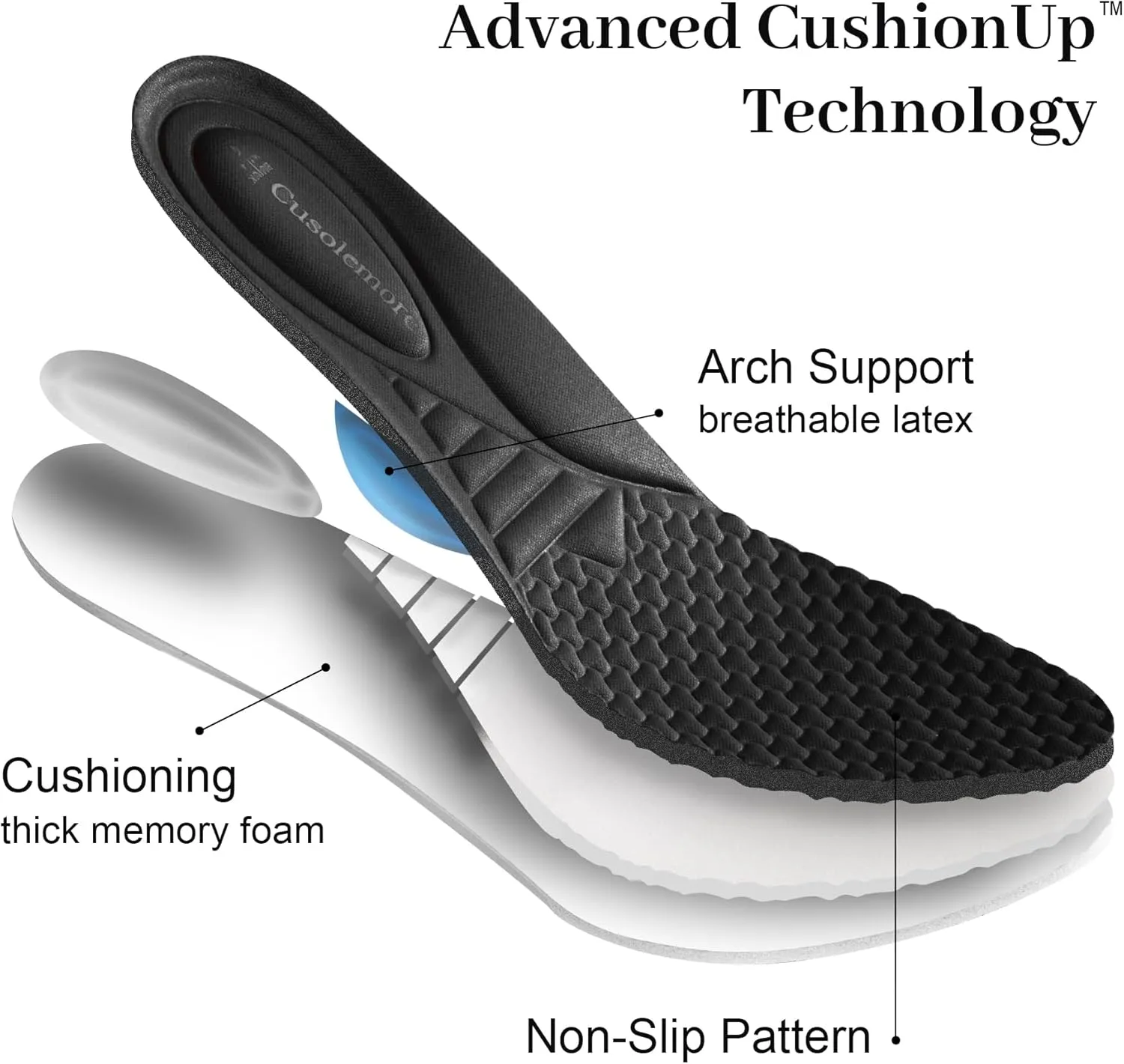 Women's Pumps with Arch Support, Chunky Closed Round Toe Block Heels for Women, Comfortable Low Heel Work Dress Shoes