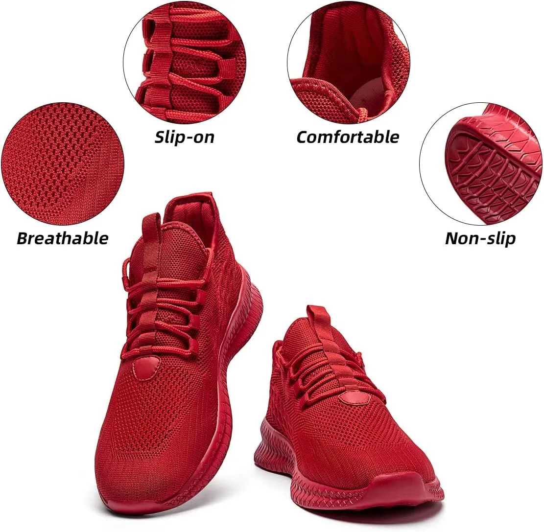 Womens Slip On Walking Shoes Ultra Light Breathable Running Comfortable Casual Fashion Sneakers Mesh Gym Workout Sports