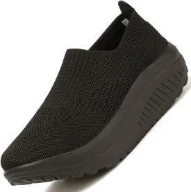 Women's Walking & Jogging Shoes - Light Mesh, Non Slip, Breathable Casual Slip-On Shoes
