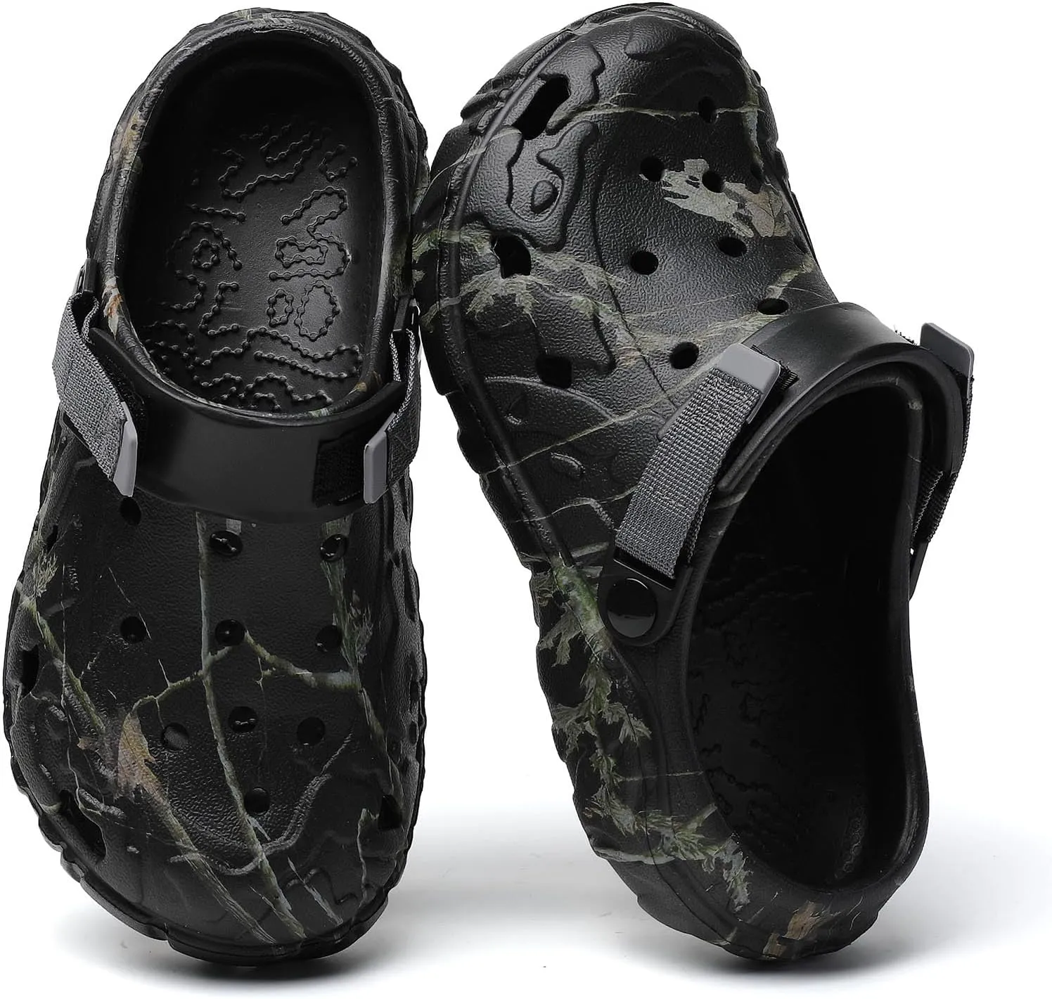 YUKTOPA Men's Clogs Outdoor Athletic Sports Sandals Adult Slip On Garden Shoes Summer Water Beach Shoes Casual Slippers Lightweight Breathable Non Slip